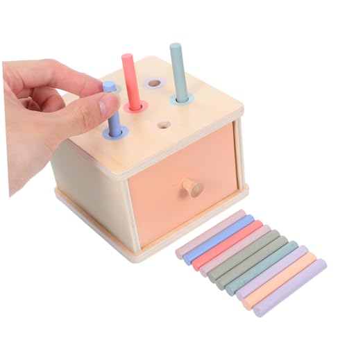 LIOOBO Montessori-Spielzeug Für Die Früherziehung, Holz-farbabgleichsbox, Sortier-Spielzeug Für Kinder, Montessori-Spielzeug, Lernspielzeug Für Kleinkinder LIOOBO Montessori-Spielzeug Für Die Früherziehung, Holz-farbabgleichsbox, Sortier-Spielzeug Für Kinder, Montessori-Spielzeug, Lernspielzeug Für Kleinkinder von LIOOBO