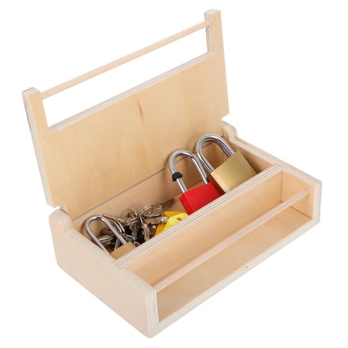 LIOOBO Montessori Spielzeugset mit Schließkasten und Schlüssel Lernspielzeug für Vorschulkinder Konzentration und Eltern Interaktion von LIOOBO