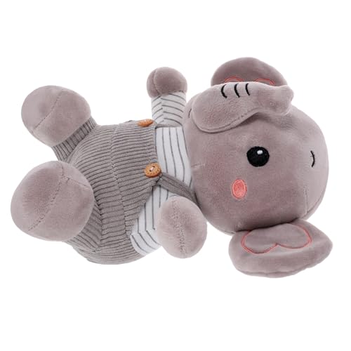 LIOOBO Plüsch Elefant Kuscheltier mit Rucksack Weiches Babyspielzeug Ab Geburt Beruhigende Schmusepuppe Einschlafhilfe für Kleinkinder von LIOOBO