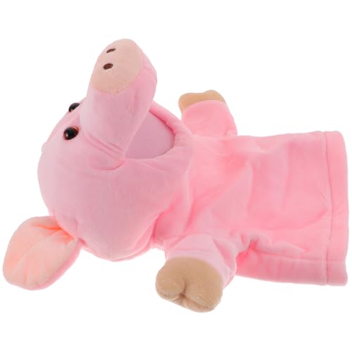LIOOBO Plüsch handpuppe Schwein Groß Weiches Stofftier für Lustiges Tier handpuppenspielzeug Kreativität Feinmotorik und Emotionaler Kommunikation von LIOOBO