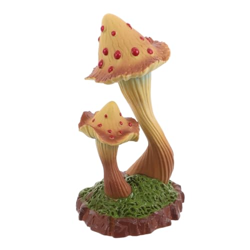 LIOOBO Realistische Fake Pilzstatue für Garten Dekorative Tropische Pflanzen Skulptur für Schreibtisch Regal und Feengarten Dekoration LIOOBO Realistische Fake Pilzstatue für Garten Dekorative Tropische Pflanzen Skulptur für Schreibtisch Regal und Feengarten Dekoration von LIOOBO