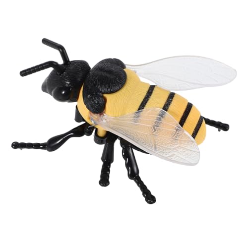 LIOOBO Realistische Wind Up Bienenfigur für Kreatives für Geburtstagsfeiern Klassenzimmerbelohnungen und Entspannungsspielzeug mit Aufziehmechanismus Gelbe Biene von LIOOBO