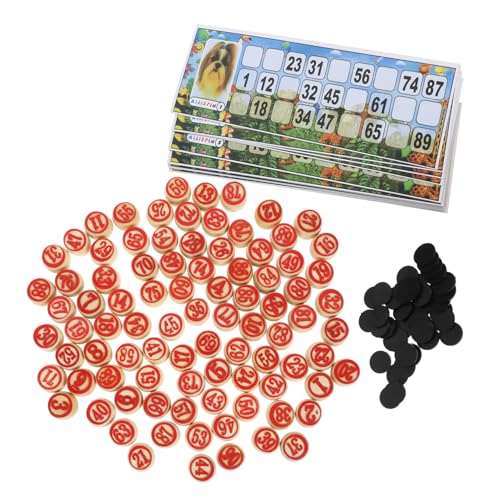 LIOOBO Russisches Lotto Spielset Holz mit Zahlenkarten und Spielfiguren Kompakt Leicht Praktisches Bingo Lernspiel für Erwachsene und Familien Tragbar für Party und Freizeit LIOOBO Russisches Lotto Spielset Holz mit Zahlenkarten und Spielfiguren Kompakt Leicht Praktisches Bingo Lernspiel für Erwachsene und Familien Tragbar für Party und Freizeit von LIOOBO