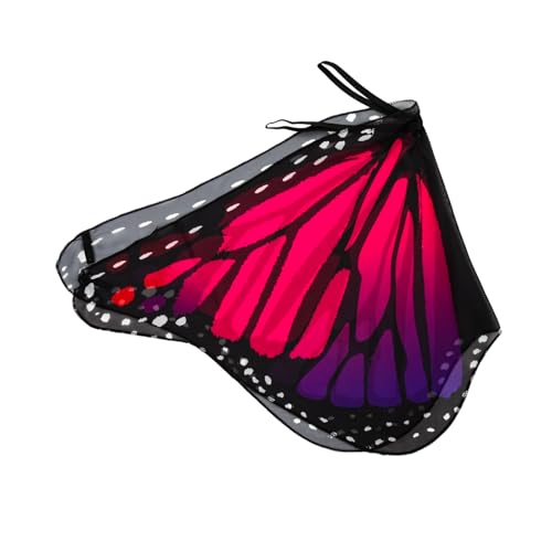 LIOOBO Schmetterlings Cape für Rosa Kreative Flügelumhang Dekoration für Fasching Halloween und Geburtstagsfeiern für Rollenspiele und Fotoshootings Strapazierfähiges Material LIOOBO Schmetterlings Cape für Rosa Kreative Flügelumhang Dekoration für Fasching Halloween und Geburtstagsfeiern für Rollenspiele und Fotoshootings Strapazierfähiges Material von LIOOBO