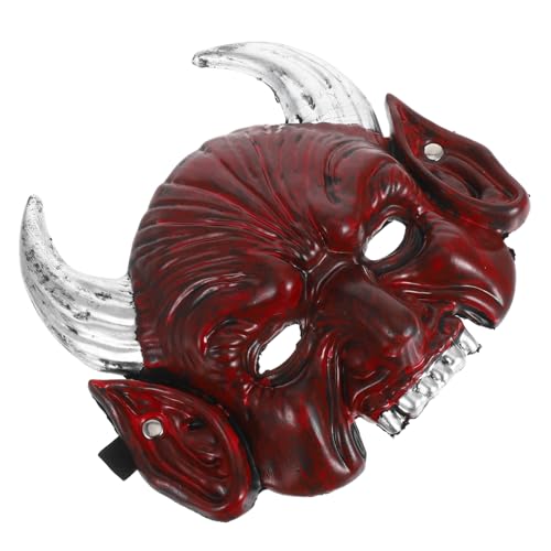 LIOOBO Sharp-horned Teufelsmaske Halloween Halbgesichtsmaske Teufel-dämonen- Gruselige Halloween- -halloween- Beängstigende Gesichtsmaske Teufel Dämon Emulsion LIOOBO Sharp-horned Teufelsmaske Halloween Halbgesichtsmaske Teufel-dämonen- Gruselige Halloween- -halloween- Beängstigende Gesichtsmaske Teufel Dämon Emulsion von LIOOBO