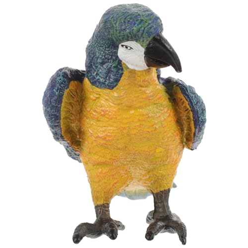 LIOOBO Simulierte Papagei Statue Realistische Papagei Deko für Garten und Innenräume Kinderspielzeug und Heimatschmuck Lebendige und Charmantes Design von LIOOBO