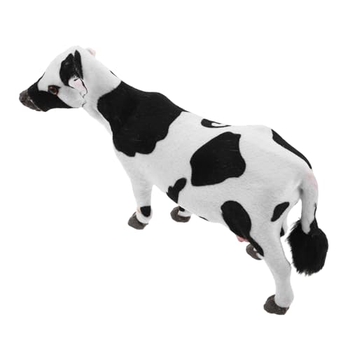 LIOOBO Simuliertes Kuhmodell Kleinkind-nutztiere Simulationskuhmodell Kuhfiguren Kuh Nutztierfiguren Simuliertes Tierspielzeug Realistisches Figurenmodell Harz von LIOOBO