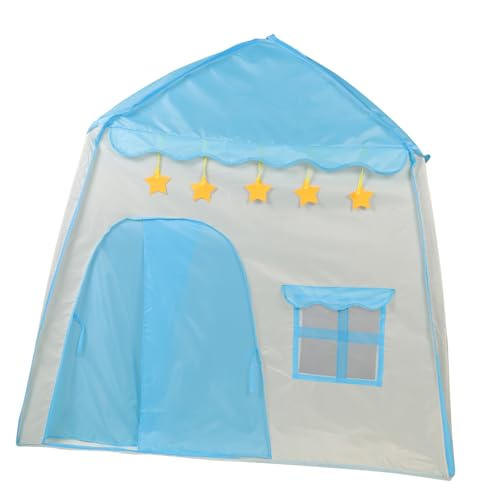 LIOOBO Spielzelt Prinzessin und Prinz Indoor Faltbares Blaues Kinderhaus mit Blumenmuster Atmungsaktives Strapazierfähiges Spielhaus für Jungen und Mädchen Einfache Montage ohne Werkzeug LIOOBO Spielzelt Prinzessin und Prinz Indoor Faltbares Blaues Kinderhaus mit Blumenmuster Atmungsaktives Strapazierfähiges Spielhaus für Jungen und Mädchen Einfache Montage ohne Werkzeug von LIOOBO