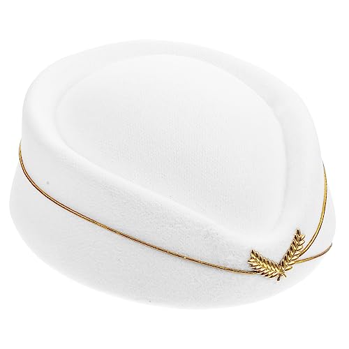 LIOOBO Stewardess Hut für Damen Cosplay Flugbegleiterin Kostüm Bühnenaufführungen Einheitliche Kopfbedeckung für Karneval und Themenpartys LIOOBO Stewardess Hut für Damen Cosplay Flugbegleiterin Kostüm Bühnenaufführungen Einheitliche Kopfbedeckung für Karneval und Themenpartys von LIOOBO