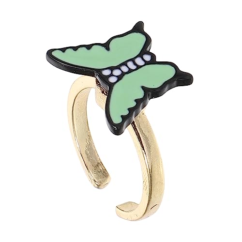 LIOOBO Stressabbau Zappelring Drehbarer Ring Grün Lustiger Fingerschmuck für Mädchen und Jungen Kreatives für Alltag und Party LIOOBO Stressabbau Zappelring Drehbarer Ring Grün Lustiger Fingerschmuck für Mädchen und Jungen Kreatives für Alltag und Party von LIOOBO