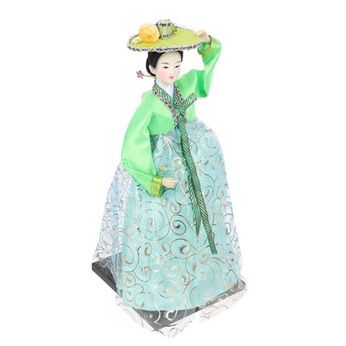 LIOOBO Traditionelle Koreanische Tuchpuppe Im Hanbok - Handgefertigte Figur Für Tisch- Und Schreibtischdekoration Charmantes Koreanisches Mädchen Als Stilvolles Wohnaccessoire LIOOBO Traditionelle Koreanische Tuchpuppe Im Hanbok - Handgefertigte Figur Für Tisch- Und Schreibtischdekoration Charmantes Koreanisches Mädchen Als Stilvolles Wohnaccessoire von LIOOBO