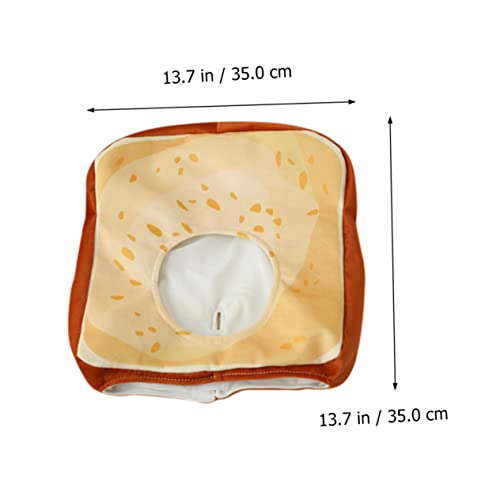 LIOOBO Verstellbare Toastbrot Plüschmütze Party Kopfbedeckung Kuschelig Lustige Verkleidung Foto Requisite für Mädchen Jungen LIOOBO Verstellbare Toastbrot Plüschmütze Party Kopfbedeckung Kuschelig Lustige Verkleidung Foto Requisite für Mädchen Jungen von LIOOBO