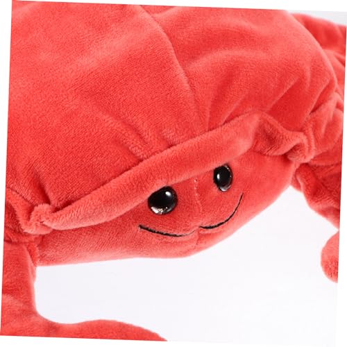 LIOOBO Weiche Krabben Handpuppe Interaktives Plüschspielzeug mit Beweglichem Mund Eltern Junge Mädchen Rollenspiel Realistische Tier Handpuppe aus Baumwolle Waschbar Kindgerechtes von LIOOBO