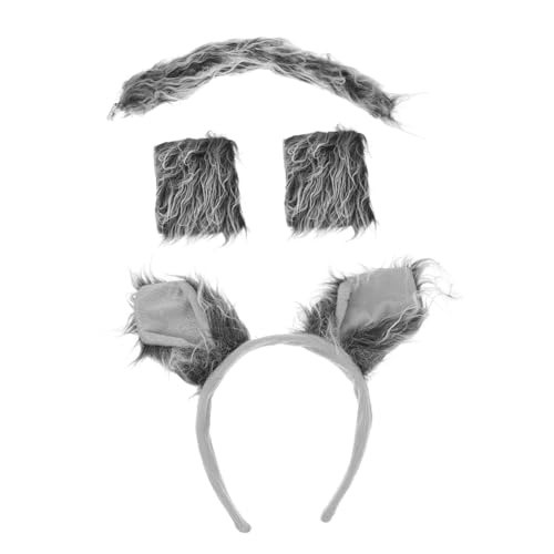 LIOOBO Wolfs Cosplay Teilig Flauschiges Stirnband Handschuhe und Tierkostüm Accessoires für Party Maskerade Geburtstag Hochwertige Plüsch Vielseitig Einsetzbar LIOOBO Wolfs Cosplay Teilig Flauschiges Stirnband Handschuhe und Tierkostüm Accessoires für Party Maskerade Geburtstag Hochwertige Plüsch Vielseitig Einsetzbar von LIOOBO