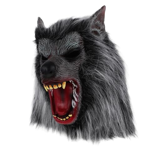 LIOOBO Wolfskopfmaske Erwachsene gruseliges Cosplay Wolfsmaske voll halloween costume halloween kleidung Halloween Deko Outdoor gesichtsmaske Maske Maskerade Tier-Maskerade-Maske Emulsion LIOOBO Wolfskopfmaske Erwachsene gruseliges Cosplay Wolfsmaske voll halloween costume halloween kleidung Halloween Deko Outdoor gesichtsmaske Maske Maskerade Tier-Maskerade-Maske Emulsion von LIOOBO