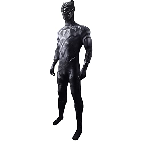 LIPUDAPP Superheld Cosplay Kostüm Black Panther 2 Bodysuit Halloween Rollenspiel Overall Lycra Spandex Verbundene Strumpfhose Geburtstage Maskerade Trikot,Tights-Adult XXL(175~180cm) von LIPUDAPP