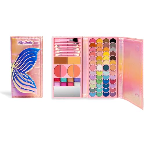 Martinelia Liragramm Let's Be Mermaids Meerjungfrauen-Geldbörse, 12 x 24,5 x 3 cm, enthält 52 Lidschatten, 8 Lipgloss, 6 Rouge und Bronzer, Applikatoren und Bürsten, Mehrfarbig (1) Martinelia Liragramm Let's Be Mermaids Meerjungfrauen-Geldbörse, 12 x 24,5 x 3 cm, enthält 52 Lidschatten, 8 Lipgloss, 6 Rouge und Bronzer, Applikatoren und Bürsten, Mehrfarbig (1) von Martinelia