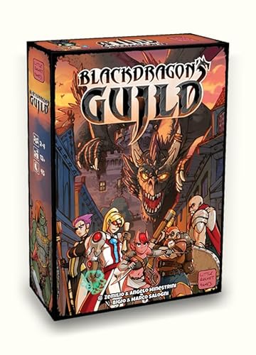 Black DRAGON'S GUILD Little Rocket Games Brettspiel in Italienisch und Englisch von LITTLE ROCKET GAMES