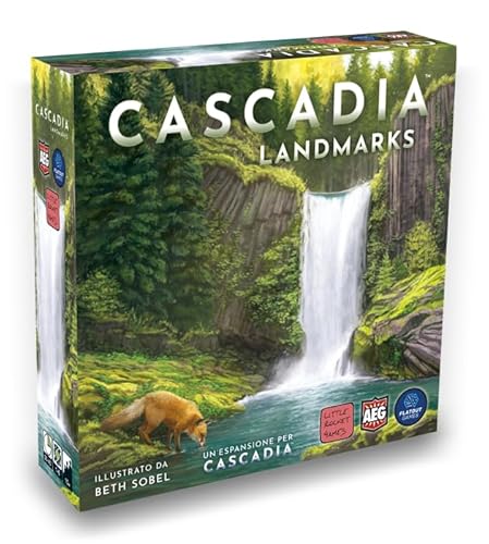 CASCADIA LANDMARKS Erweiterung Brettspiel auf Italienisch Little Rocket Games von LITTLE ROCKET GAMES