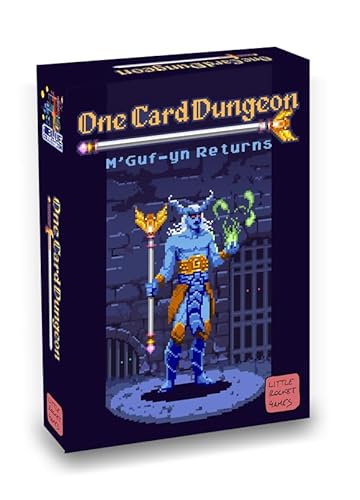 Little Rocket Games ONE CARD DUNGEON Erweiterung M'GUF-YN RETURNS Brettspiel in Italienisch und Englisch von LITTLE ROCKET GAMES