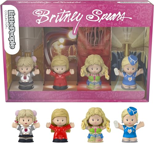 Little People Collector Britney Spears Special Edition Set für Erwachsene & Fans, 4 Figuren in einer Displaybox von Little People COLLECTOR