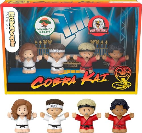Little People Collector Cobra Kai Special Edition Figuren-Set für Erwachsene & Fans in einer Display-Geschenkbox, 4 Figuren Little People Collector Cobra Kai Special Edition Figuren-Set für Erwachsene & Fans in einer Display-Geschenkbox, 4 Figuren von Little People COLLECTOR