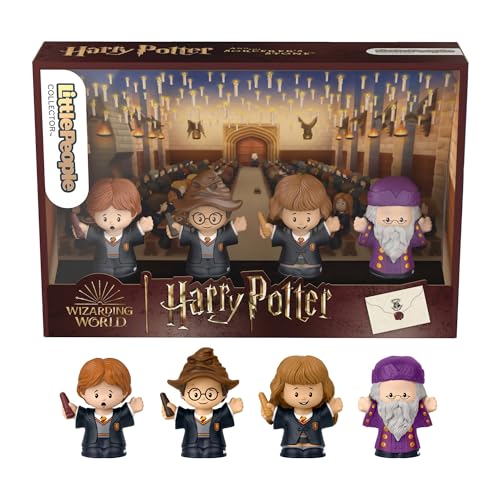 Little People Collector Sondereditionsset zum Film Harry Potter und der Stein der Weisen für Erwachsene und Fans, 4 Figuren, HVG45, HVG45 von Little People COLLECTOR