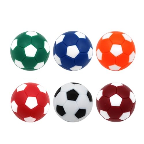 LIUASMUE 6 Stück Tischfußball Tischfußball Ersatz Kicker Tischball Langlebiges Tischspiel Mini Fußball Tischfußball Mini Fußball Tischfußball von LIUASMUE