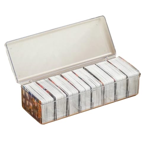 Spielkarten Aufbewahrungsbox Durchsichtige Karten Trennbox Aus Kunststoff Kleine Kartensammlungsorganisatoren Große Kapazität Kartenbehälter Sammelkarten Aufbewahrungsbox Langlebiger Tragbare von LIUASMUE