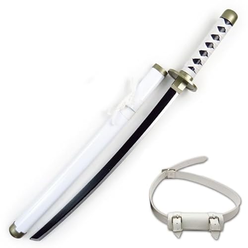 Hölzerne Roronoa Zoro Schwert Overall 31 Zoll japanische Ninja Katana, Anime Cosplay Samurai für Kinder, Jungen Mädchen Geschenk Halloween Sammlung Party (B-Wado Ichimonji) von LIUD