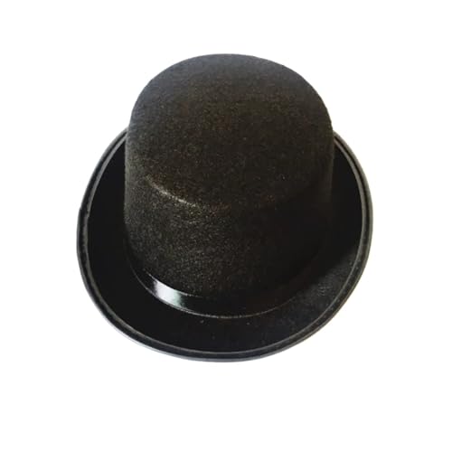 LIUHLFSR Zusammenklappbarer Schwarzer Zylinder, Zaubererhut, Jazzhut, Bühnenauftritte, Party, Kostüm, Gentleman-Hut Für Formelle Anlässe, Hochzeiten(S) von LIUHLFSR
