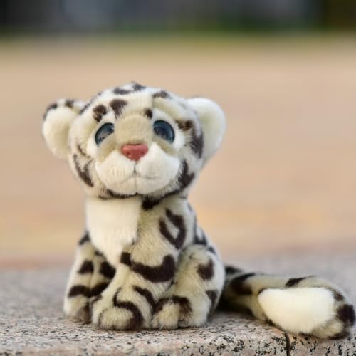 LIUHONGFEI Simulierter Schneeleopard Plüschtier Stofftier Leopard Puppe von LIUHONGFEI