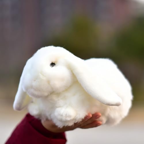 LIUHONGFEI Simuliertes Kaninchen-Plüschtier Stofftier, kleine weiße Hasenpuppe von LIUHONGFEI