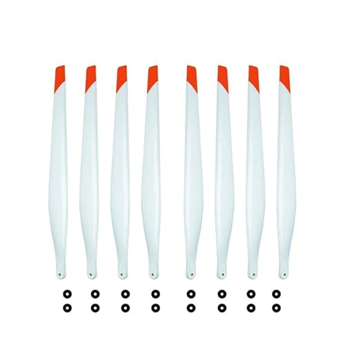 LIUJUNJIEOZ Agras T50/T40 Weiße Propeller aus Kohlefaser-Kunststoff, Sonnenschutz CW CCW for D-JI-Landwirtschaftsdrohnen-Zubehör(Set of 8 pcs) von LIUJUNJIEOZ