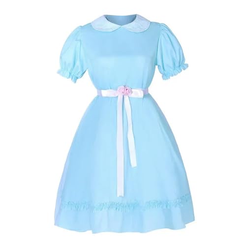 LIUPENGKUUUNWING Cosplay-Kostüm für Mädchen, blaues Kleid, Halloween-Outfits für Damen und Mädchen LIUPENGKUUUNWING Cosplay-Kostüm für Mädchen, blaues Kleid, Halloween-Outfits für Damen und Mädchen von LIUPENGKUUUNWING