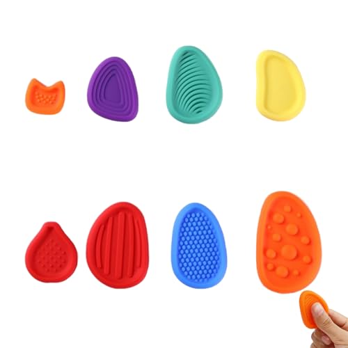 8 Stück Fidget Toys, Fidget Toys Kinder, Sensorische Steine als Fidget Toy gegen Stress und zur Förderung der Konzentration, Fidget Toys Erwachsene Set für Zuhause, Schule, Büro und unterwegs von LIURFLNC