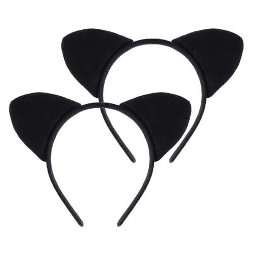 LIURFLNC 2 Stücke Katzenohren Haarreif Cat Ears Headband, katzen ohren, Katze Haarbänder Haarschmuck Damen Katzen Kostüm für Halloween Karneval und Fasching LIURFLNC 2 Stücke Katzenohren Haarreif Cat Ears Headband, katzen ohren, Katze Haarbänder Haarschmuck Damen Katzen Kostüm für Halloween Karneval und Fasching von LIURFLNC