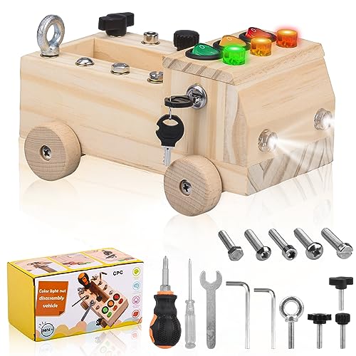 LIUWID Montessori Holz Schraubbrett Auto-Lichtschalter Klassenzimmer Sensorisches Holzspielzeug Montessori Busy Board Schraubbrett Kinder Holz Kindergarten Lehrhilfen für ab 3 Jahre LIUWID Montessori Holz Schraubbrett Auto-Lichtschalter Klassenzimmer Sensorisches Holzspielzeug Montessori Busy Board Schraubbrett Kinder Holz Kindergarten Lehrhilfen für ab 3 Jahre von LIUWID