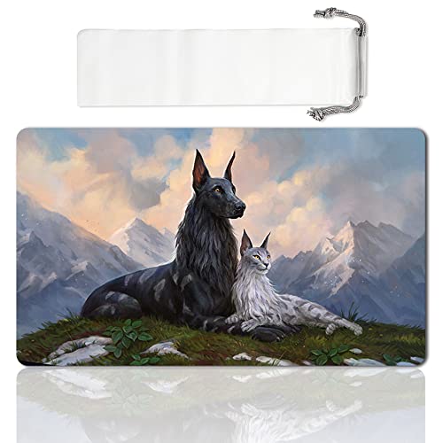 LIUYANZE Brettspiel TCG Playmat Tischmatten Spiele Größe 60 x 35 cm Mauspad kompatibel für MTG CCG RPG Sammelkartenspiel (MTG1-RIN und Serie, untrennbar) von LIUYANZE