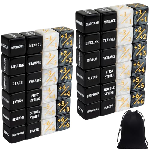 LIUYIDM würfelset Würfel Set 48 Stück Würfel Zähler, Acryl Token Gezinkte Würfel Set mit Samtbeutel Fähigkeiten Schlüsselwörter Zählerwürfel Loyalität Cube Würfel würfel Set Zubehör LIUYIDM würfelset Würfel Set 48 Stück Würfel Zähler, Acryl Token Gezinkte Würfel Set mit Samtbeutel Fähigkeiten Schlüsselwörter Zählerwürfel Loyalität Cube Würfel würfel Set Zubehör von LIUYIDM