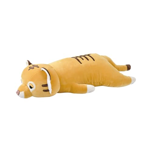 Nemu Nemu Animals 6204636 Plüschtier, Tiger Ram, Kuscheltier, extra weich und kuschelig, Stofftier, Designed in Japan, Kuschelkissen, Größe L, 56 cm Nemu Nemu Animals 6204636 Plüschtier, Tiger Ram, Kuscheltier, extra weich und kuschelig, Stofftier, Designed in Japan, Kuschelkissen, Größe L, 56 cm von LIV HEART