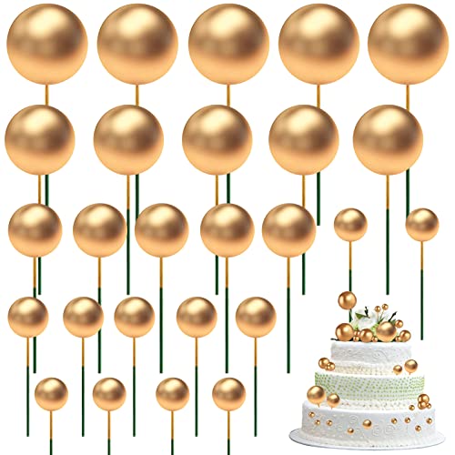 Kuchen-Dekoration goldene Kugeln,50 Stück Schaum Ball Kuchen Picks Cupcake DIY Kuchen Insert Topper Geburtstag Kuchen Dekoration, für Valentinstag Geburtstag Hochzeit Bedarf Deko Kuchen-Dekoration goldene Kugeln,50 Stück Schaum Ball Kuchen Picks Cupcake DIY Kuchen Insert Topper Geburtstag Kuchen Dekoration, für Valentinstag Geburtstag Hochzeit Bedarf Deko von LIVESTN