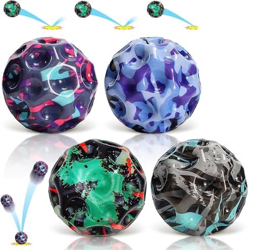 LIVESTN 4 Stück High Bounce Hole Ball, Space Ball, Bounce Ball Mondball Lavaball Spielzeug Planeten Hüpfbälle Hohe Springender Gummiball Galaxy Ball Bouncing Ball Springball für Kinder LIVESTN 4 Stück High Bounce Hole Ball, Space Ball, Bounce Ball Mondball Lavaball Spielzeug Planeten Hüpfbälle Hohe Springender Gummiball Galaxy Ball Bouncing Ball Springball für Kinder von LIVESTN