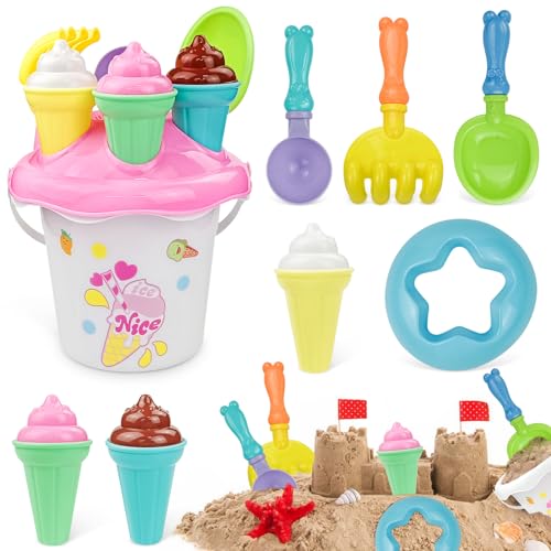 LIVESTN Strand Sandspielzeug Set, Sandkasten Spielzeug, Sandspielzeug EIS Set Mädchen Junge, Strandspielzeug Kinder mit Eimer, Schaufel,Sandharke, Sandförmchen, Für Kinder Jungen Mädchen Urlaub (3) LIVESTN Strand Sandspielzeug Set, Sandkasten Spielzeug, Sandspielzeug EIS Set Mädchen Junge, Strandspielzeug Kinder mit Eimer, Schaufel,Sandharke, Sandförmchen, Für Kinder Jungen Mädchen Urlaub (3) von LIVESTN
