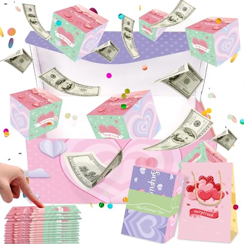 Überraschungsbox-Geschenkbox, Faltbare Bounce-Überraschungs-Geschenkbox, Surprise Gift Box, 12 Boxs Explodierende Konfetti Geschenkbox DIY für Anniversaries, Pop-up-Geschenkbox Überraschungsbox-Geschenkbox, Faltbare Bounce-Überraschungs-Geschenkbox, Surprise Gift Box, 12 Boxs Explodierende Konfetti Geschenkbox DIY für Anniversaries, Pop-up-Geschenkbox von LIVESTN