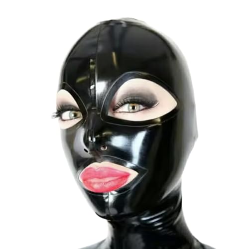 LIXIAAOOKWEDG Latexmaske, handgefertigt, schwarze Kapuze, Cosplay, Latexmaske, individuelle Größe, Schwarz, L LIXIAAOOKWEDG Latexmaske, handgefertigt, schwarze Kapuze, Cosplay, Latexmaske, individuelle Größe, Schwarz, L von LIXIAAOOKWEDG