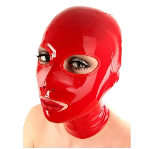 LIXIAAOOKWEDG Rote 100% Hauben Naturlatex offene Augen Mund mit Nasenlöchern Maske Gummihaube Erwachsene Kopfbedeckung LIXIAAOOKWEDG Rote 100% Hauben Naturlatex offene Augen Mund mit Nasenlöchern Maske Gummihaube Erwachsene Kopfbedeckung von LIXIAAOOKWEDG