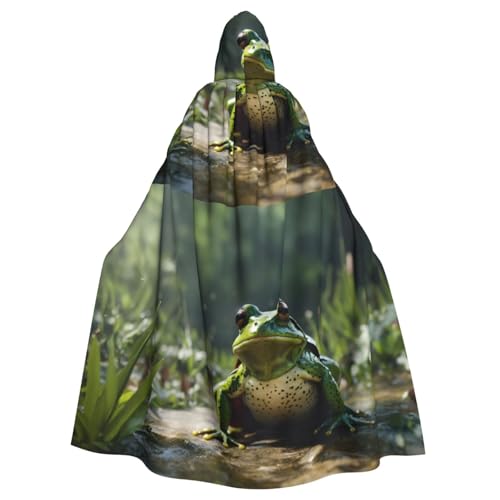 Kapuzenumhang mit Froschblättern, universeller Umhang für Erwachsene, Hexenkostüm, Halloween-Kostüme, Karnevals-Umhang Kapuzenumhang mit Froschblättern, universeller Umhang für Erwachsene, Hexenkostüm, Halloween-Kostüme, Karnevals-Umhang von LIXLZH