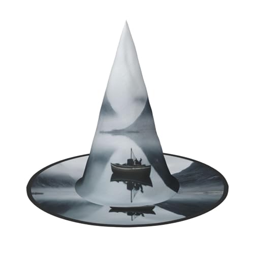 LIXLZH Bergsee, Boote, bedruckt, Partyzubehör, Kostümzubehör, Zauberer, Maskerade, Halloween, Hut mit Spitzhut LIXLZH Bergsee, Boote, bedruckt, Partyzubehör, Kostümzubehör, Zauberer, Maskerade, Halloween, Hut mit Spitzhut von LIXLZH