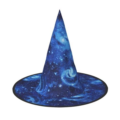LIXLZH Blauer Weltraum Galaxie Druck Hut Partyzubehör Kostüm Zubehör Zauberer Maskerade Halloween Hut Spitzhut LIXLZH Blauer Weltraum Galaxie Druck Hut Partyzubehör Kostüm Zubehör Zauberer Maskerade Halloween Hut Spitzhut von LIXLZH